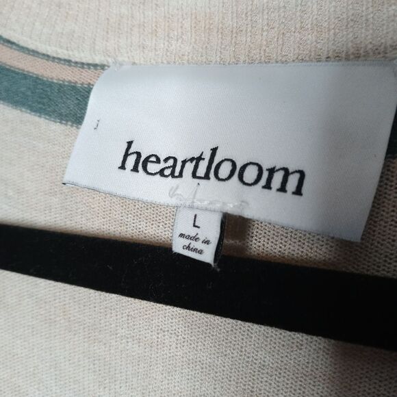 Heartloom Long Line Stripe Button Front Cardigan - Picture 3 of 8